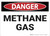 Danger: Methane Gas - Wall Sign