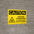 Caution: Pesticide Storage Area Use Proper Personal Protective Equipment Landscape With Icon - Wall Sign