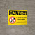 Caution: Please Do Not Feed Birds Aviation Hazard Landscape With Icon - Wall Sign