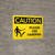 Caution: Please Use Handrail Landscape With Icon - Wall Sign