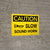Caution: Slow Sound Horn Landscape With Icon - Wall Sign