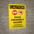 Caution: Stop - Radio Frequency Hazard - Dangerous to Pacemakers Portrait With Icon - Wall Sign
