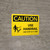 Caution: Use Handrail One Step At A Time Landscape With Icon - Wall Sign
