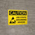 Caution: Use Static Grounding Devices Landscape With Icon - Wall Sign