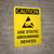 Caution: Use Static Grounding Devices Portrait With Icon - Wall Sign