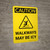 Caution: Walkways May Be Icy Portrait With Icon - Wall Sign
