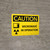 Caution: Microwave In Operation Landscape With Icon - Wall Sign