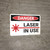 Danger: Laser In Use - Wall Sign