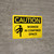 Caution: Worker In Confined Space Landscape With Icon - Wall Sign