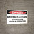 Danger: Moving Platform Stand Clear - Wall Sign