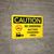 Caution: No Smoking Battery Charging Area Landscape With Icon - Wall Sign