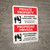 Private Property Authorized Personnel Only Bilingual Spanish with Icon - Wall Sign