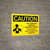 Caution: Tank May Contain Chemical Vapors Landscape With Icon - Wall Sign