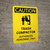 Caution: Trash Compactor Authorized Personnel Only Portrait With Icon - Wall Sign
