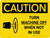 Caution: Turn Machine off When Not in Use Landscape With Icon - Wall Sign