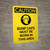 Caution: Bump Caps Must Be Worn In This Area Portrait With Icon - Wall Sign