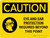 Caution: Eye and Ear Protection Required Beyond This Point Landscape With Icon - Wall Sign