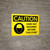 Caution: Hard Hat Required Beyond Point Landscape With Icon - Wall Sign
