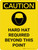 Caution: Hard Hat Required Beyond Point Portrait With Icon - Wall Sign