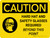 Caution: Hard Hats and Safety Glasses Beyond this Point Landscape With Icon - Wall Sign