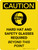 Caution: Hard Hats and Safety Glasses Beyond this Point Portrait With Icon - Wall Sign