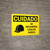 Caution: Hard Hats Required Spanish Landscape With Icon - Wall Sign