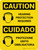 Caution: Hearing Protection Required Bilingual Italian With Icons - Wall Sign