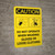 Caution: PPE Do Not Operate When Wearing Gloves or Loose Clothing Portrait With Icon - Wall Sign