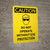 Caution: PPE Do Not Operate Without Eye Protection Portrait With Icon - Wall Sign