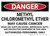 Danger: Methyl Chloromethyl Ether May Cause Cancer - Wall Sign