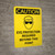 Caution: PPE Eye Protection Required Beyond This Point Portrait With Icon - Wall Sign