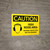 Caution: PPE High Noise Area Hearing Protection May be Required Landscape With Icon - Wall Sign