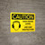 Caution: PPE High Noise Level Use Ear Protection Landscape With Icon - Wall Sign