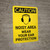 Caution: PPE Noisy Area Wear Your Ear Protection Portrait With Icon - Wall Sign