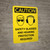 Caution: PPE Safety Glasses and Hearing Protection Required Portrait With Icon - Wall Sign