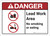 Danger: Lead Work Area No Smoking or Eating ANSI - Wall Sign