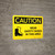 Caution: PPE Wear Safety Shoes in This Area Landscape With Icon - Wall Sign