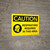 Caution: Respirators Required in This Area Landscape With Icon - Wall Sign