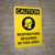 Caution: Respirators Required in This Area Portrait With Icon - Wall Sign