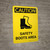 Caution: Safety Boots Area Portrait With Icon - Wall Sign