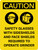 Caution: Safety Glasses With Sideshields Required Portrait With Icon - Wall Sign