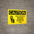 Caution: Wear Approved Breathing Apparatus Beyond Point Landscape With Icon - Wall Sign