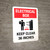 Electrical Box Keep Clear 36 inches Portrait with Graphic
