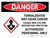 Danger: Formaldehyde May Cause Cancer Landscape with Graphic - Wall Sign