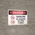 Danger: Gasoline No Smoking No Open Flame Landscape with Graphic - Wall Sign