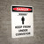 Danger: Keep From Under Conveyor Portrait with Graphic - Wall Sign