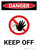 Danger: Keep Off Portrait with Graphic - Wall Sign