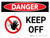 Danger: Keep Off Landscape with Graphic - Wall Sign