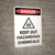 Danger: Keep Out - Hazardous Chemicals Portrait with Graphic - Wall Sign