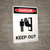 Danger: Keep Out Portrait with Graphic - Wall Sign